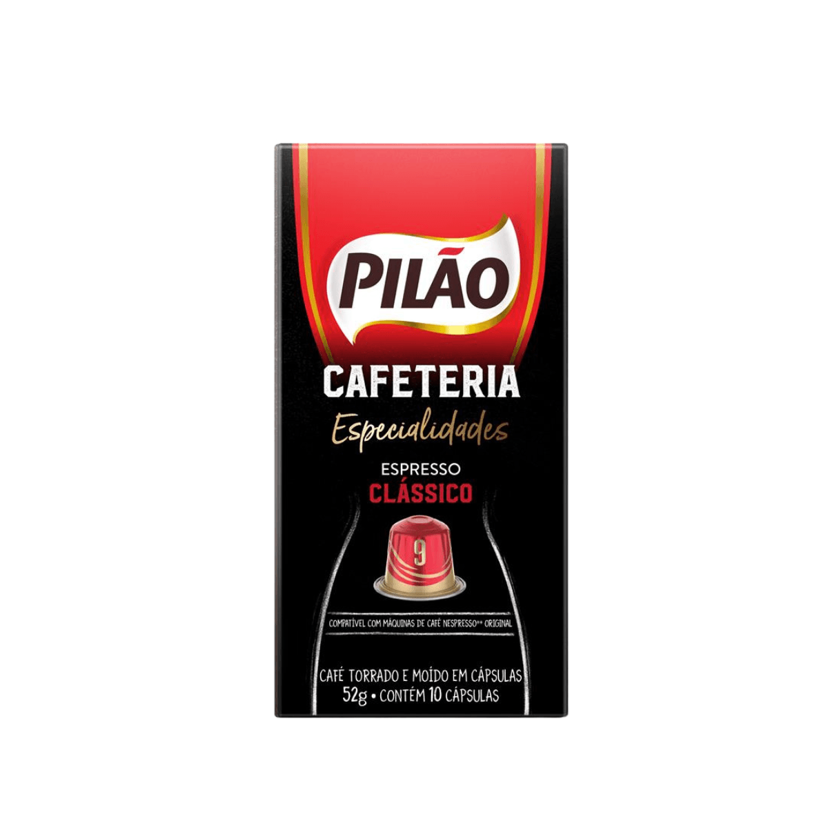 Cápsula de Café Cafeteria Especialidades Intensidade 09 10x5,2g Pilão